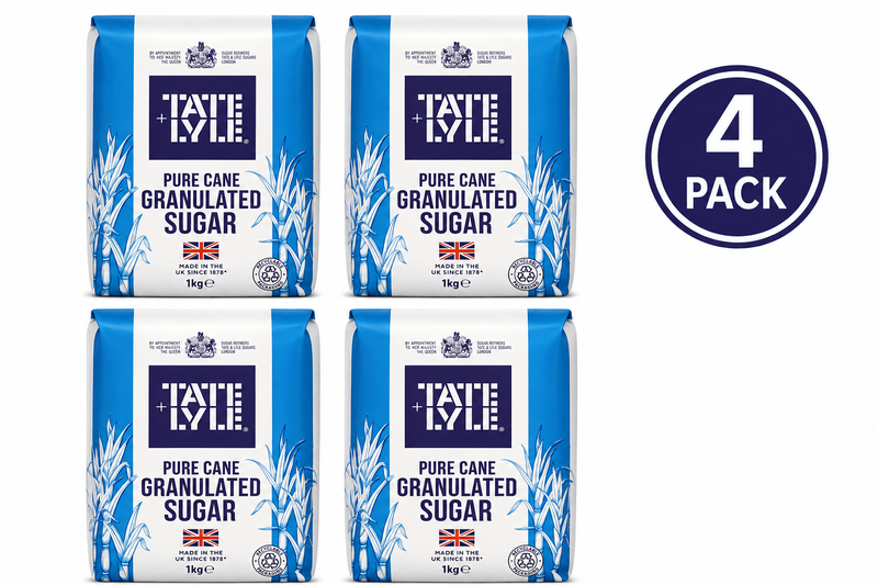 Tate & Lyle Granulated Sugar 1000 g (4 Packs)