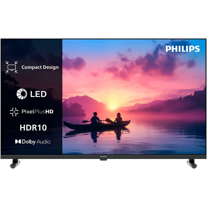 Philips 32PHS6060/12 32 Zoll HD Ready LED Smart TV, Schwarz, 1366×768 Auflösung/Pixel Plus HD/HDR10+HLG/60 Hz Bildwiederholfrequenz/Titan OS Smart-Plattform/Netflix/Amazon Prime Video/YouTube/3×HDMI/2×USB/Sprachsteuerung (Alexa+Google Assistant)/Bildschir