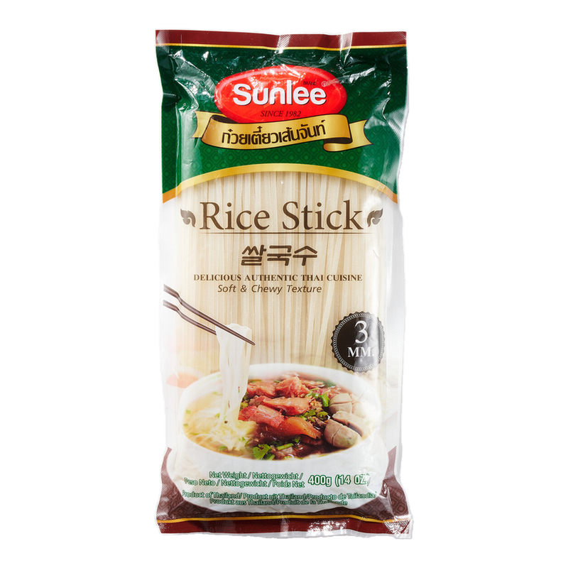 Sunlee Reepjesrijst, rechte vorm, 3 mm, 400 g