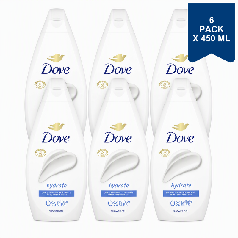 Dove Douchegel Hydrate 450 ml (6-Pack)