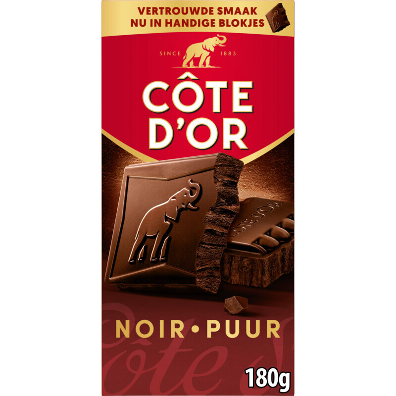 Cote D'or Pure Chocolate Tablet - 180 g