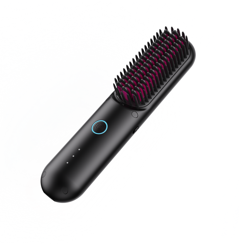 Porta Pro Portable Hair Straightening Brush – Cordless & Corded Dual-Mode, Ceramic He