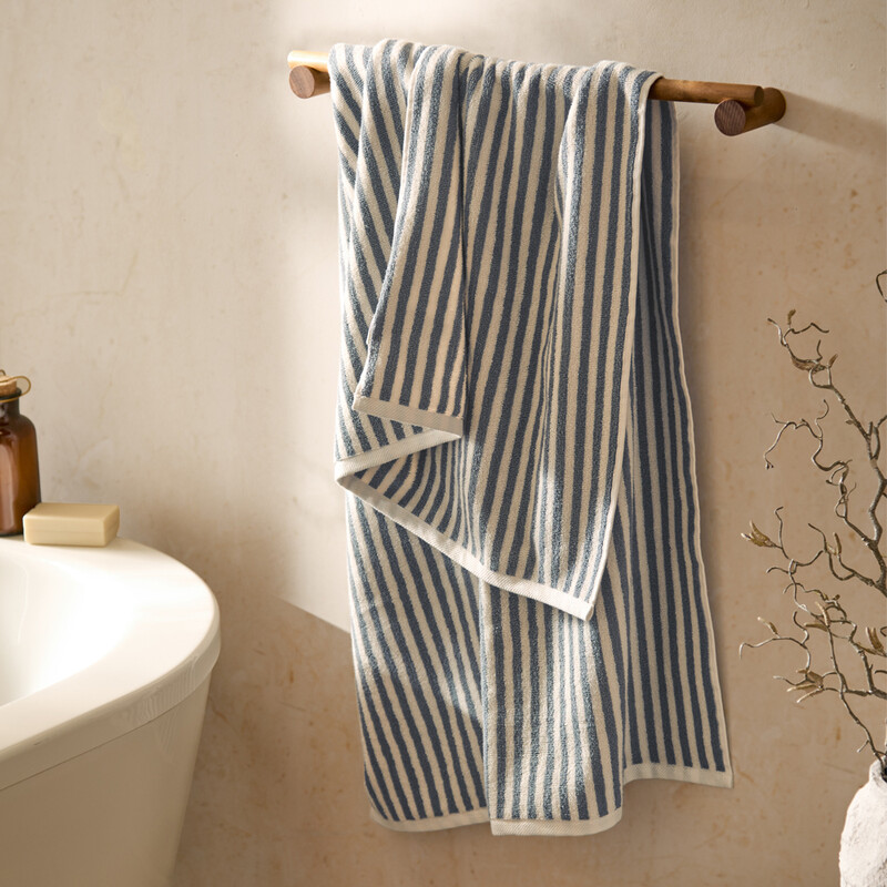 Yard Blue Bath Towel Hebden Mineral 70X130cm