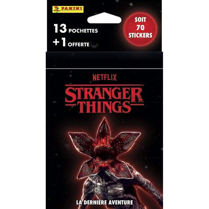 PANINI STRANGER THINGS LA DERNIERE AVENTURE Blister 13 pochettes + 1 offerte