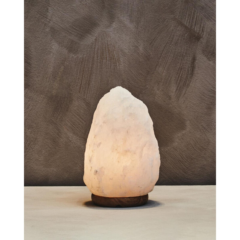 Salt Lamp Nepal Rock White