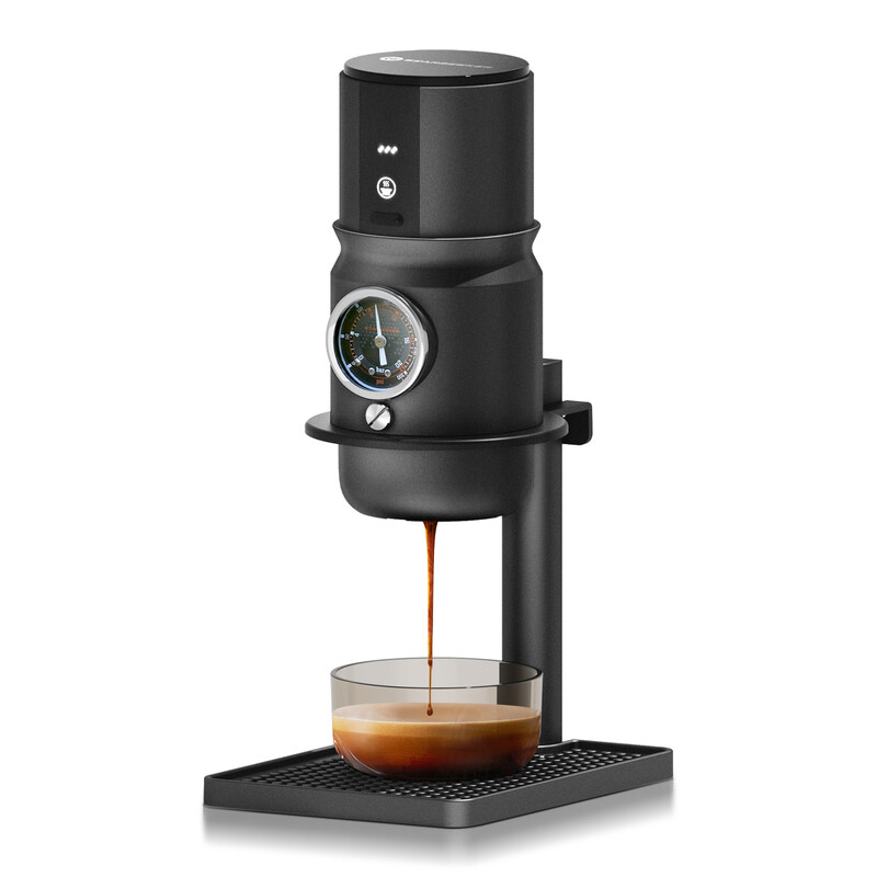 STARSEEKER Super58 Draagbare Espressomachine, Klein voor Huisgebruik, Elektrisch, Geschikt voor Kantoor en Outdoor-Kamperen Zwart