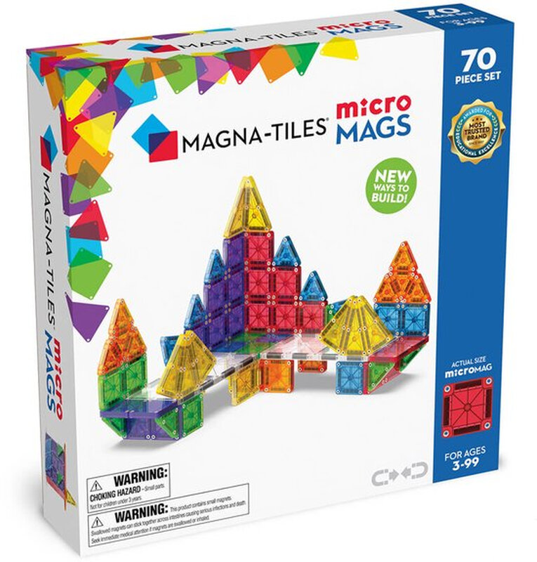 244070MM - MAGNA-TILES® Micro Mags set van 70 stuks