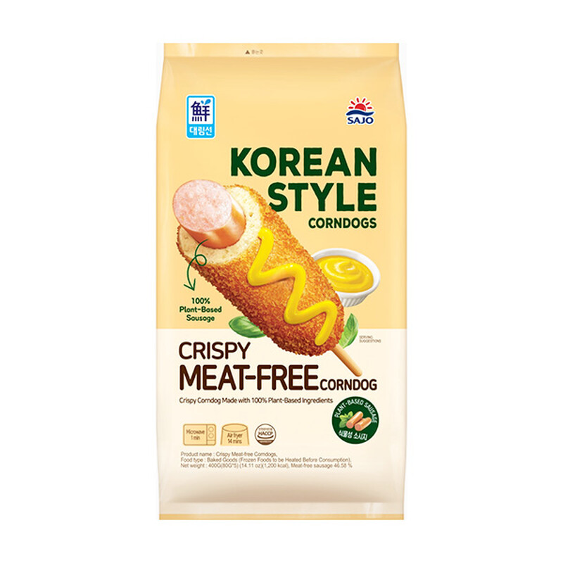 Sajo Golden/Brown Korean Stlye Crispy Meat Free Corndog 80G