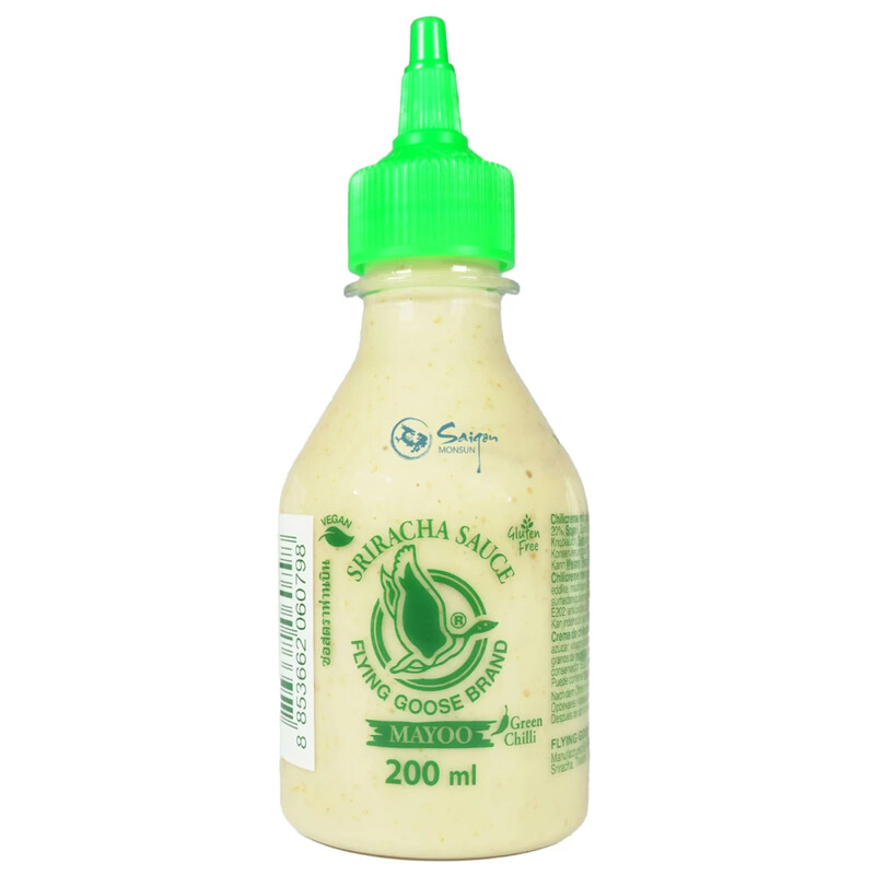FLYING GOOSE SRIRACHA MAYO GREEN CHILI SAUCE 455ml