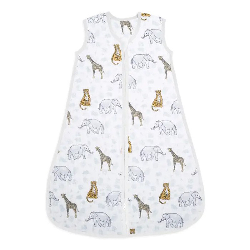 ™ Cotton Muslin Light Sleeping Bag 1.0 TOG 0-6 Months Jungle