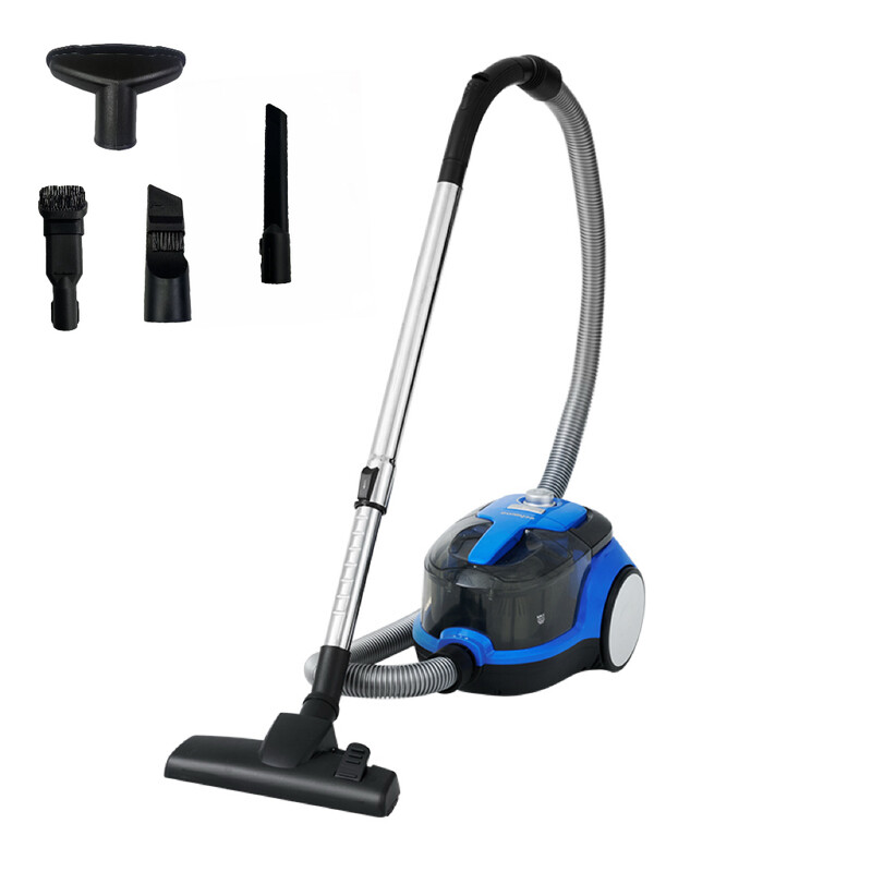 Multifunctional Wired Vacuum Cleaner 800W 17.5KPA Auto Cord Rewind Bagless 1.1L Dustb