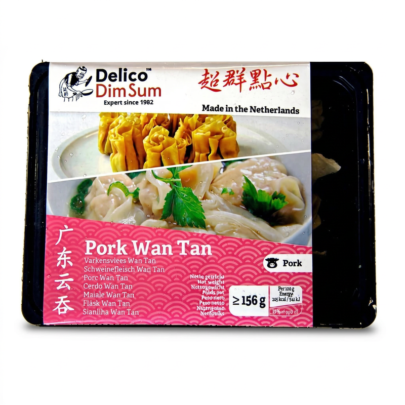 Delico White Dim Sum Cantonese Wonton (Medium) 234G