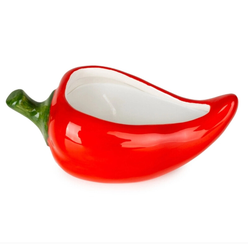 Candle Chilli Ceramic Red