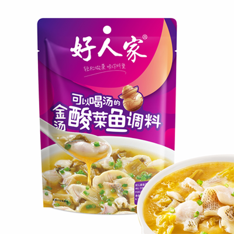 Hao Ren Jia Gewürzmischung für Fisch mit saurem Kohl 300 g
