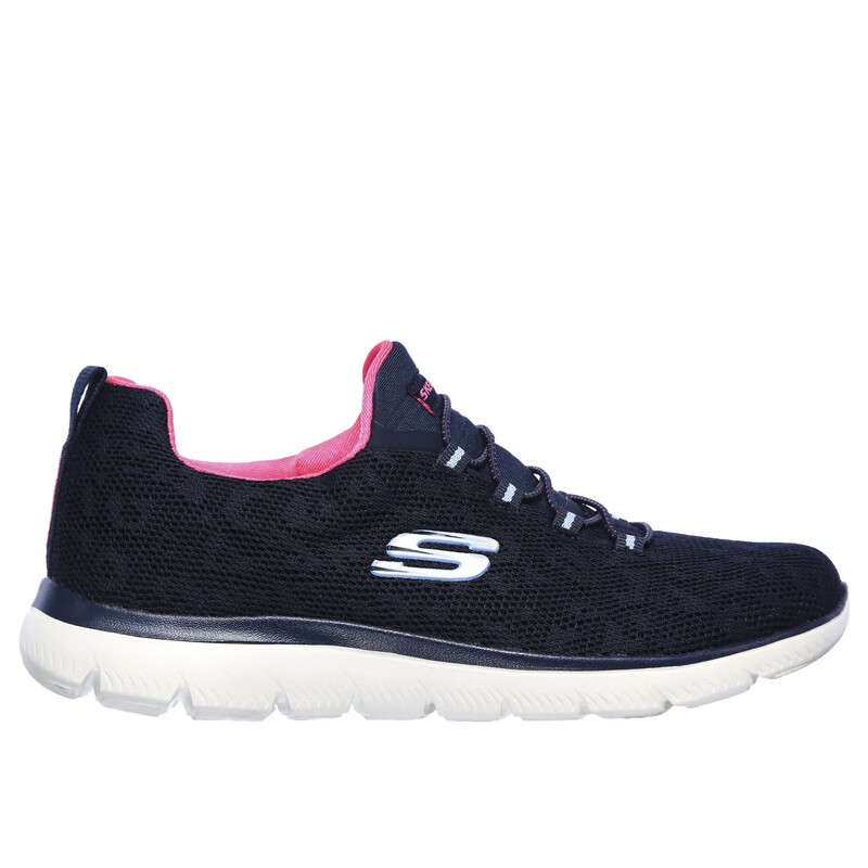 SKECHERS Summits - Leopard Spot Bleu marine/Rose vif