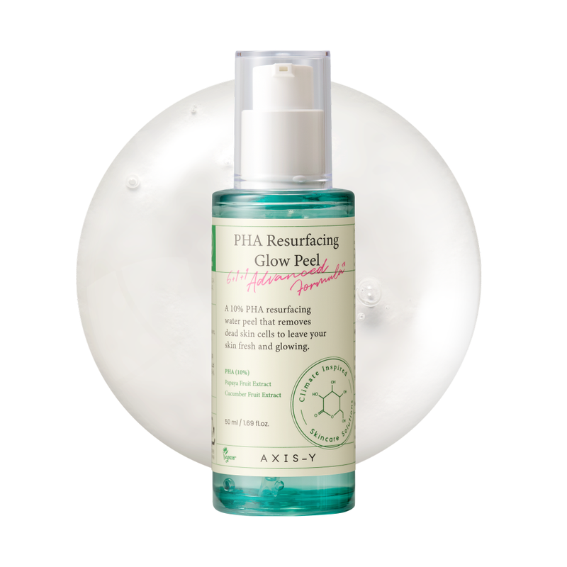 AXIS Y 6+1+1 Advanced Formula PHA Resurfacing Glow Peel exfoliant purifiant visage pour une peau lumineuse 50 ml