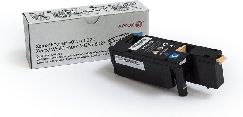 Xerox Phaser 6020/6022 WorkCentre 6025/6027 Standaardcapaciteit tonercartridge cyaan (1.000 pagina's)