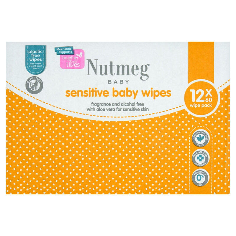 Sensitive Baby Wipes 12 x 60 Pack