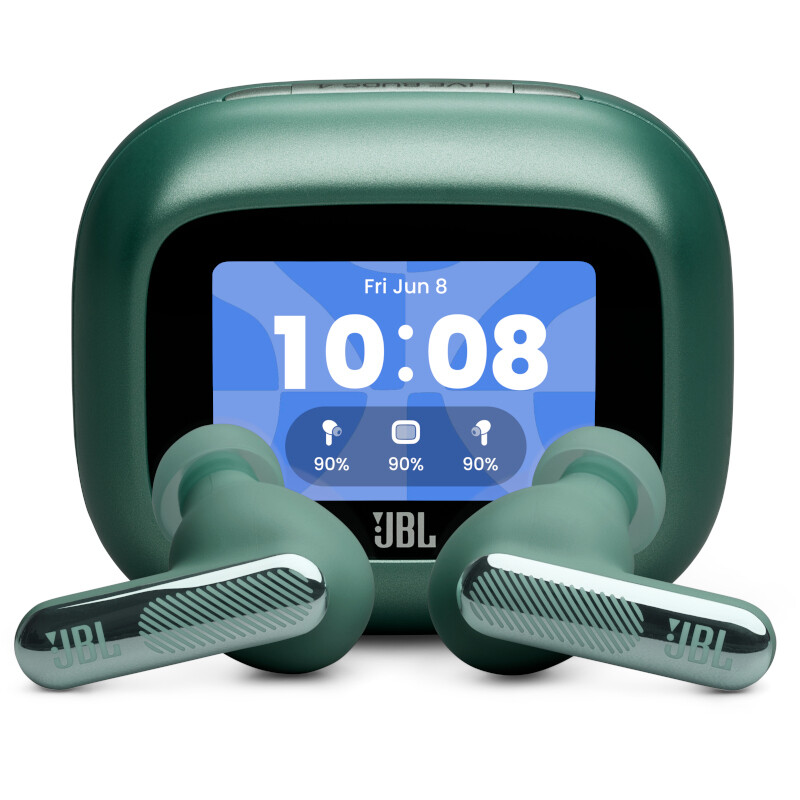 JBL LIVE BEAM 4 True Wireless Ohrhörer mit Noise-Cancelling, kabellosem Laden & Smart Case in Grün