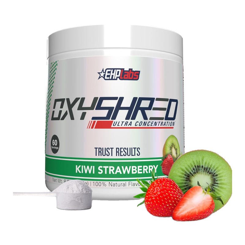 EHPlabs OxyShred Thermogenic Daily Wellness Support Powder Kiwi Strawberry Flavour - 60 Servings