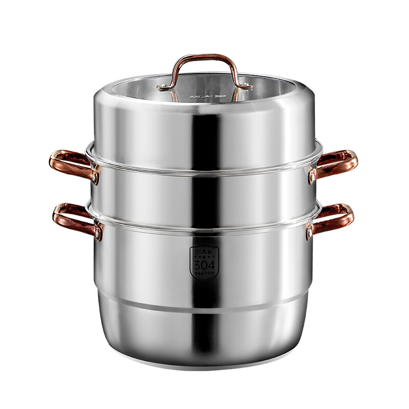COOKER KING Stoompan 3-Laags - 304 roestvrij staal - 26 cm