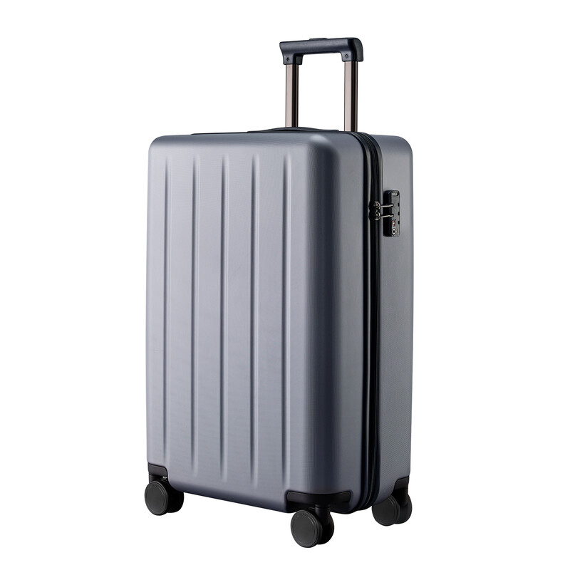 NINETYGO Danube Koffer, Handgepäck, flugtauglich, ideal für 3-5-Tage-Reisen, doppelte Spinnerrollen, 100 % Hartschalen-Kunststoff, TSA-Schloss, 56.5 X 38 X 23 cm，sternenförmiges Grau, 20 Zoll