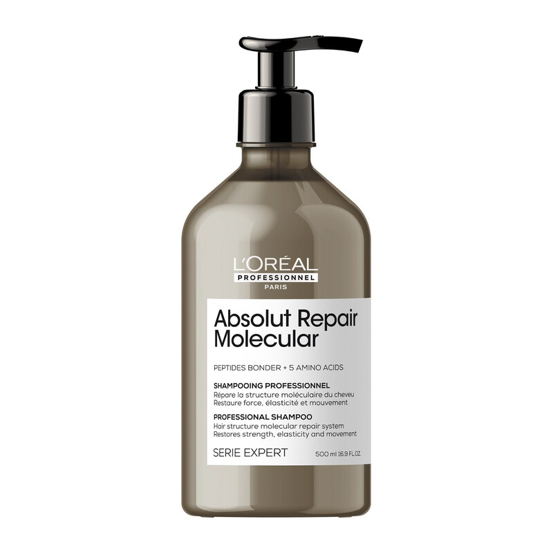 L'Oréal Professionnel Shampoo: Série Expert Absolut Repair Molecular - Repariert geschädigtes Haar intensiv, 500 ml