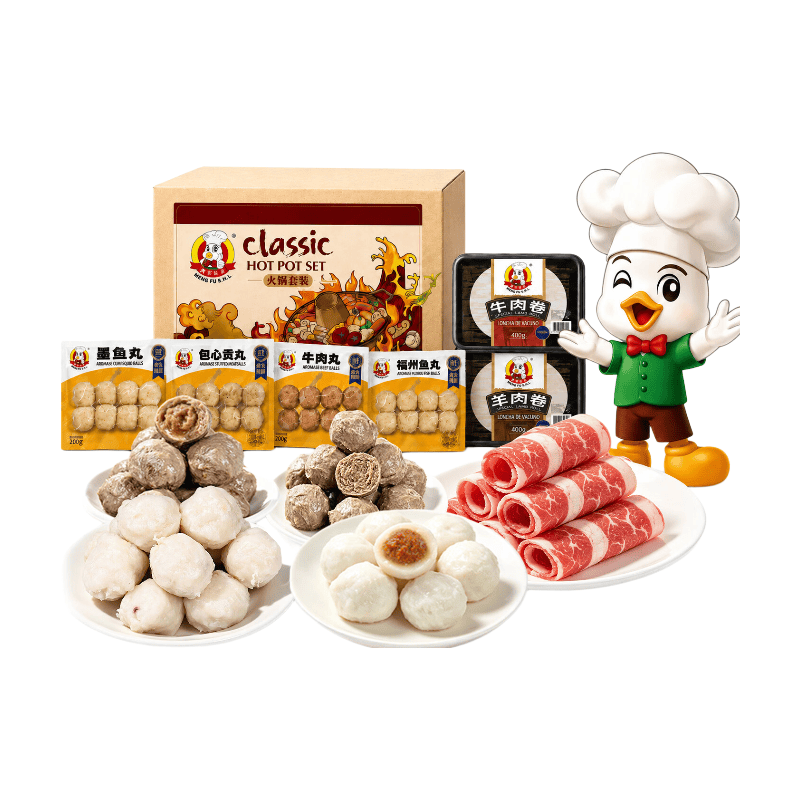 Meng Fu Hotpot Set C (Rund- & Lamsvleesrollen)