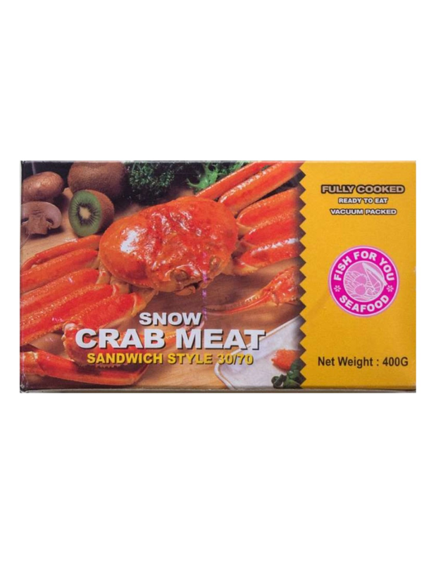 FISH-FOR-YOU Frozen Snow Crab Meat (100%) 400g net