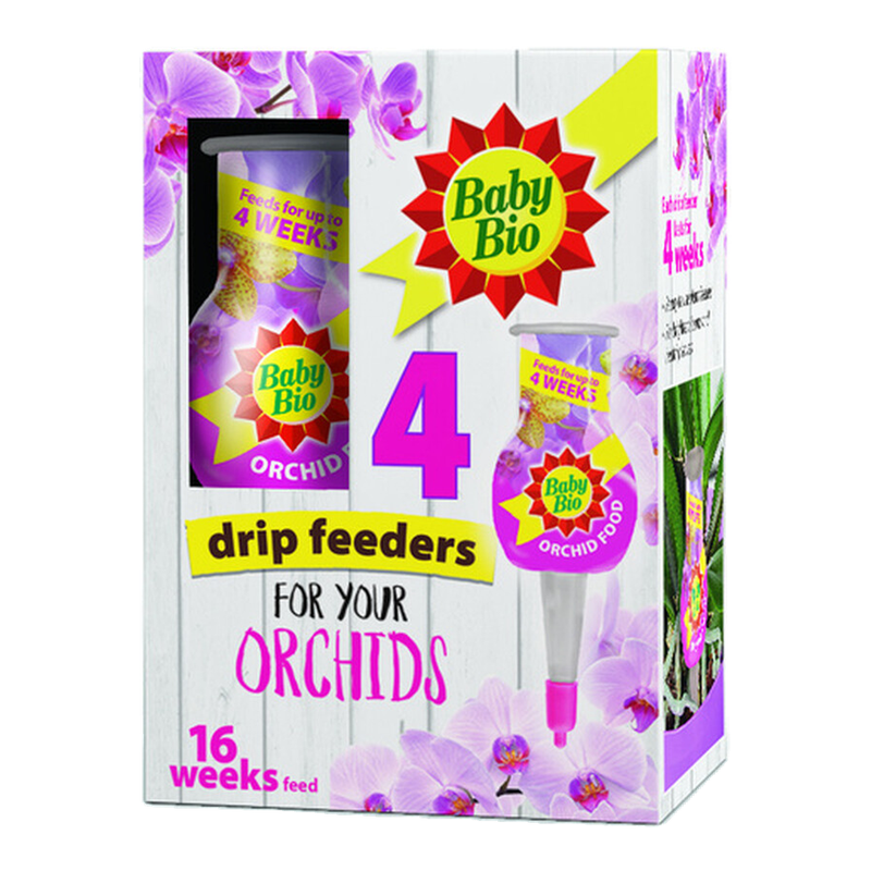 Baby Bio Orchid Feed Drip Feeders 40ml 4pk