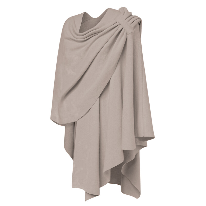 PULI Womens Shawl 18015 oatmealF