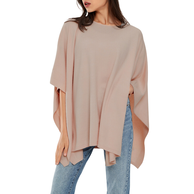 PULI Damen-Schultertuch 0062 Hellbraun F