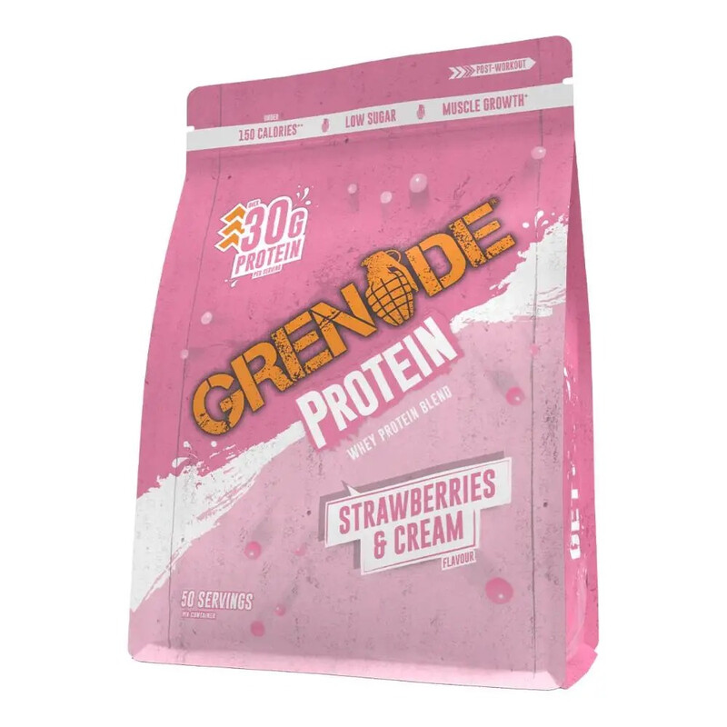 Whey Protein Powder Strawberries and Cream Flavour - 2 kg
