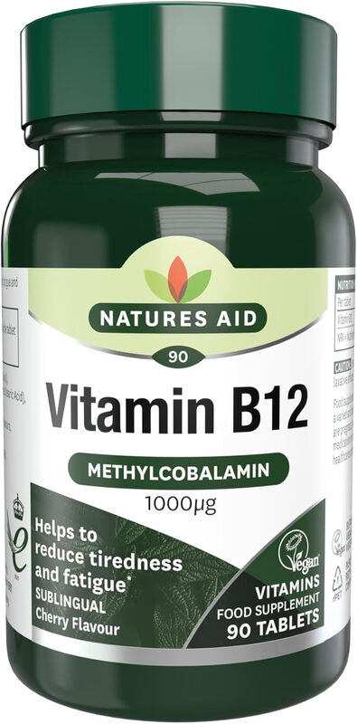 Natures Aid Vitamin B12 1000µg – 90 Tablets