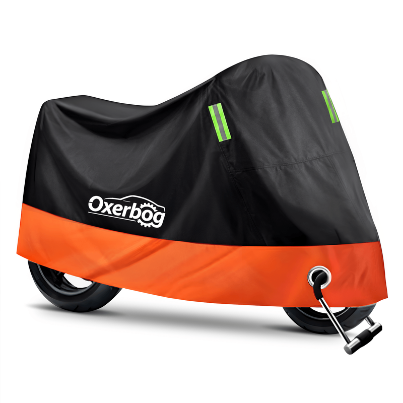 Oxerbog Motorhoes, Waterdicht En Vorstbestendig Buitenhoes Voor Bromfiets, Scooter, Crossmotor, Straatmotor, 245x105x125cm