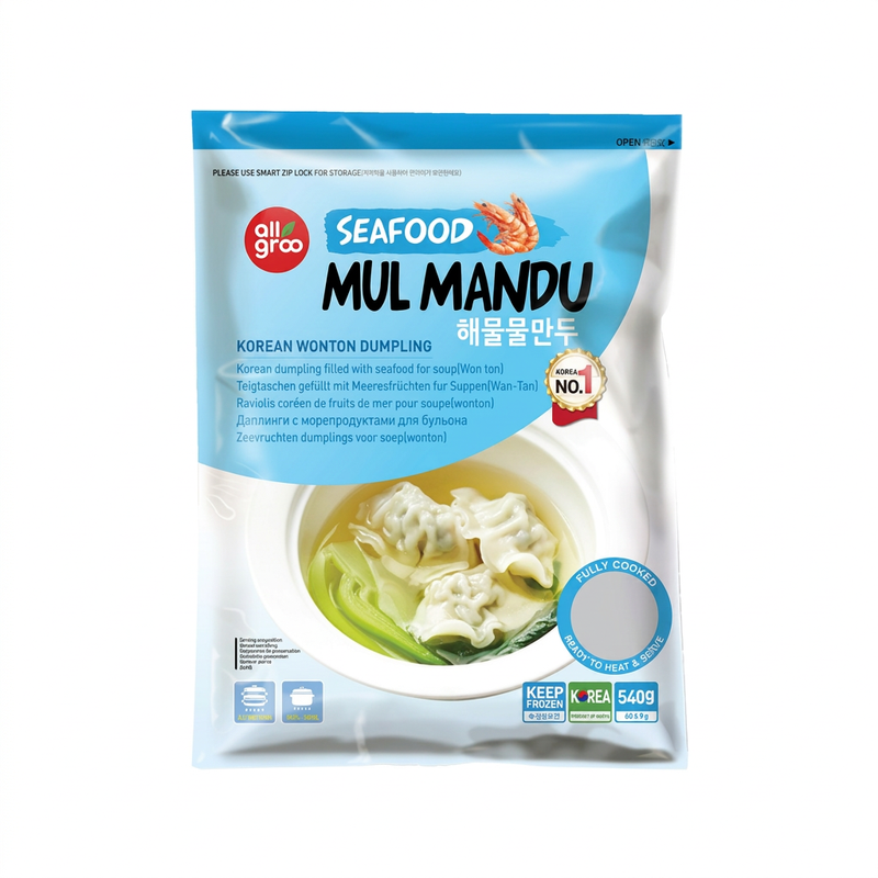 Allgroo Seafood Mul Mandu (Wonton For Soup) 540g