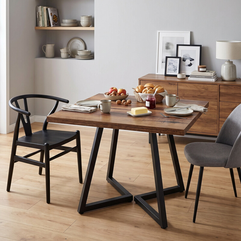 Esstisch 80 x 80 x 75 cm 1 Stück für Küche/Wohnzimmer/Büro