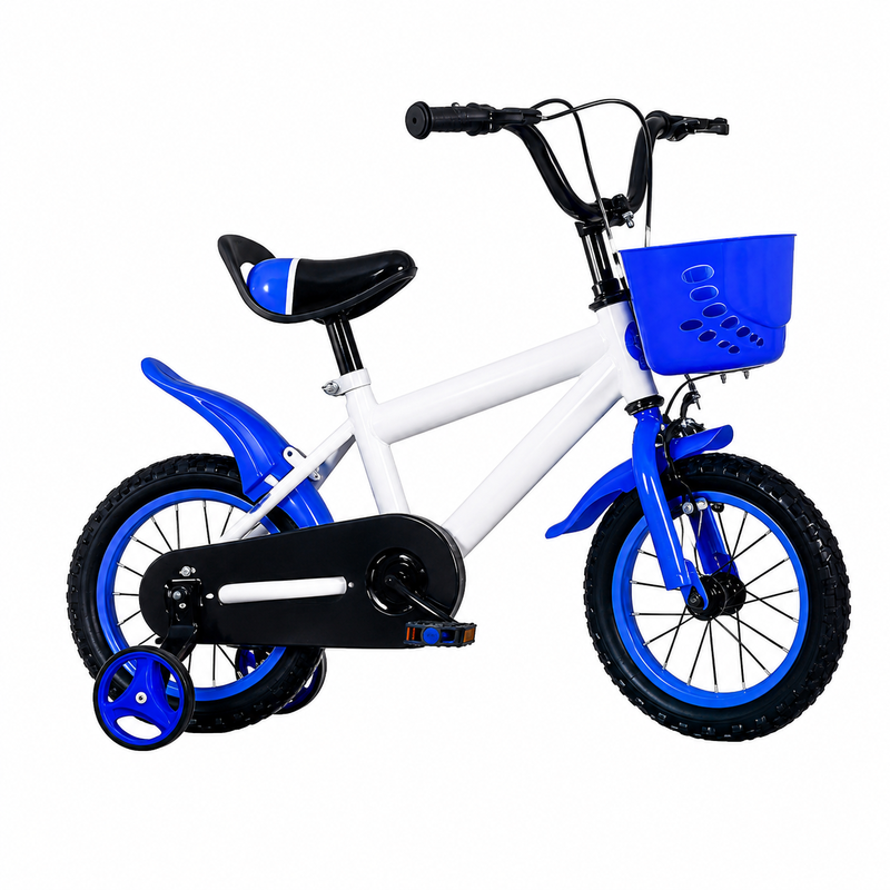20 Zoll Kinderfahrrad mit Stützrädern, zufälliger Stil, Rot oder Blau zufällig versendet, 1 Stück