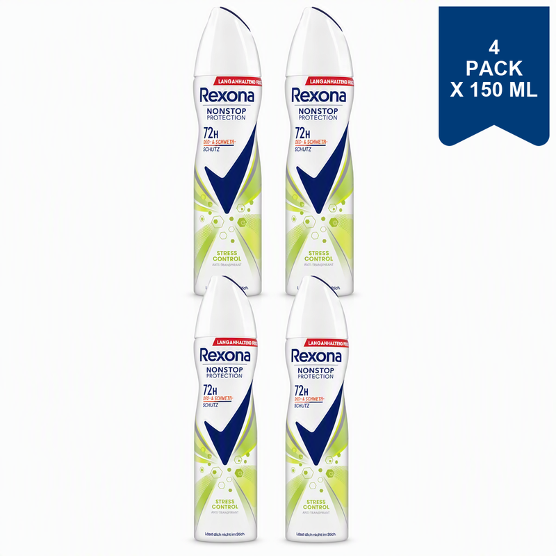 Rexona Deospray Nonstop Protection Stress Control 150 ml (4-Pack)