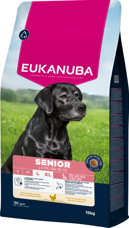 Eukanuba Life Care Senior Large Hondenvoer met Kip 15 kg