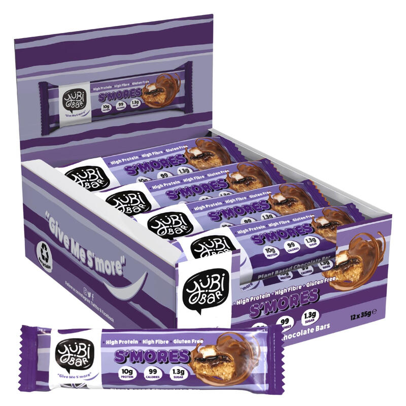 YuBi Protein Bars SMores Flavour Multipack - 12 x 35 g