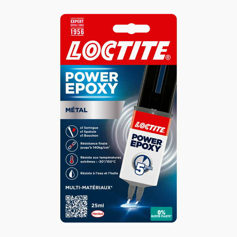 Colle Epoxy Métal 5 Min Seringue Loctite Le Tube De 25ml - vue 3