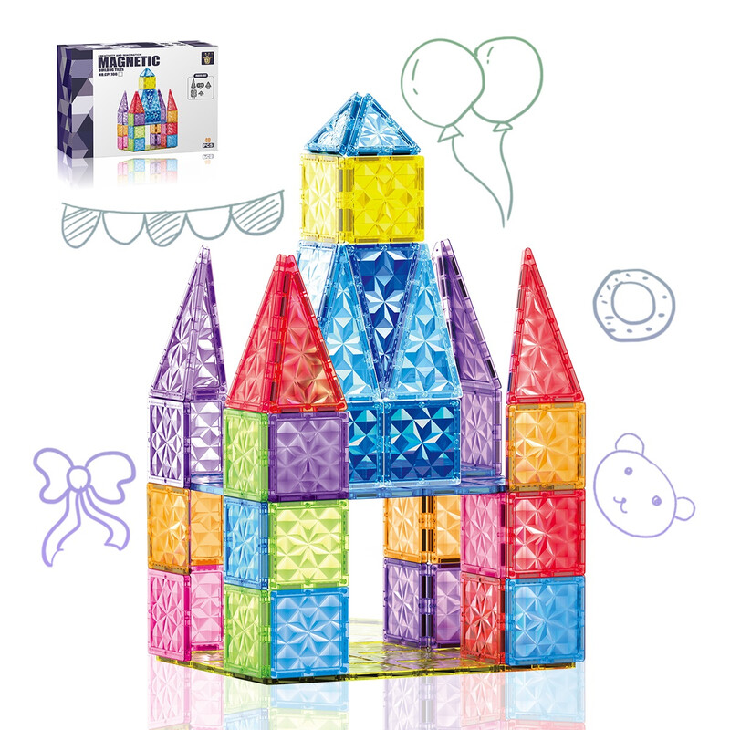 Educational Toys magnetic tiles magnetspielzeug magnetkugeln kinder 7.5cm Diamond Sur