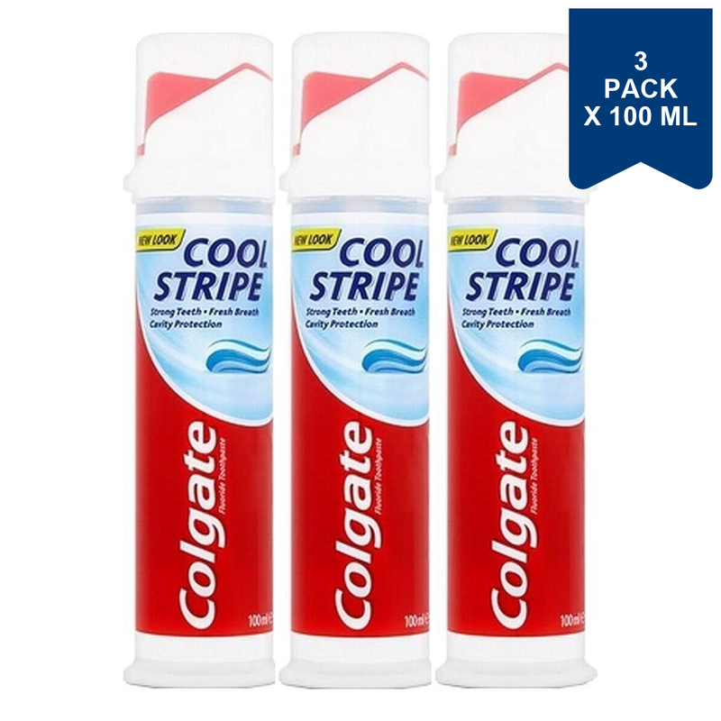 Colgate Cool Stripe Tandpasta 100 ml (3-Pack)