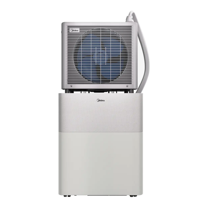 【Beperkte voorraad】Midea PortaSplit-E 12K, Draagbare mini-split airconditioner, Maanlichtgrijs, 12000 BTU, Energie-efficiëntie A++, Verwarmings- & koelfuncties, 45 kg, Voor ruimtes tot 105 m³, 39 dB(A)