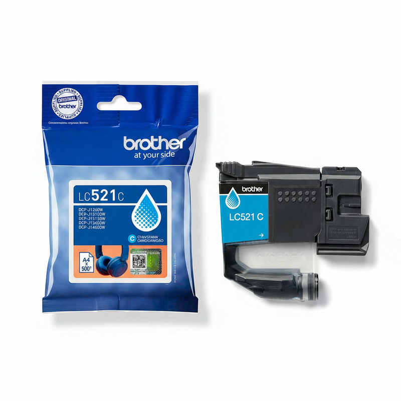 Brother LC521C originele inktcartridge - cyaan