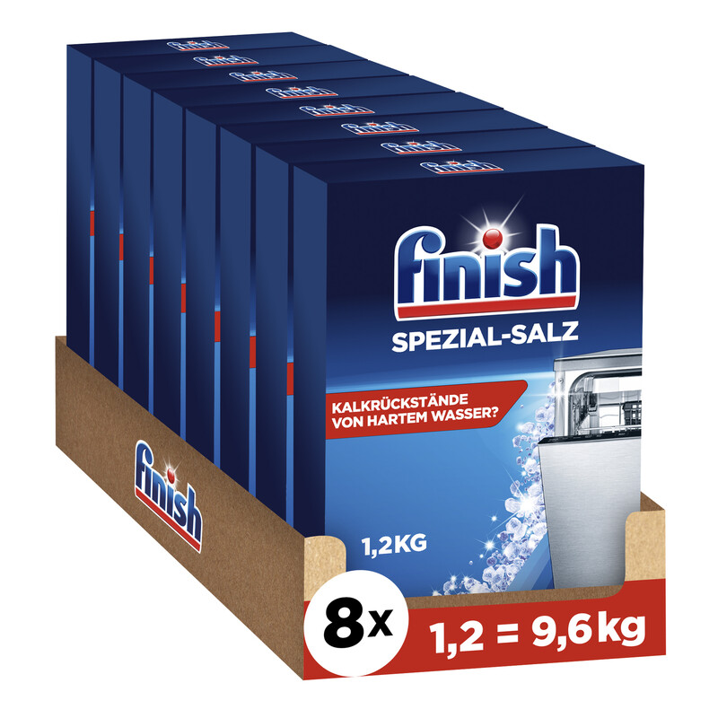 Finish Spezial-Salz Spülmaschinensalz 1.2kg × 8