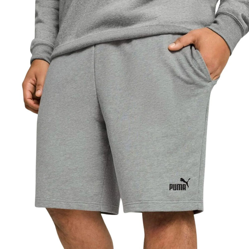 PUMA Heren Shorts Medium Grijs Gemêleerd PUMA ESS No. 1 Logo Collectie M