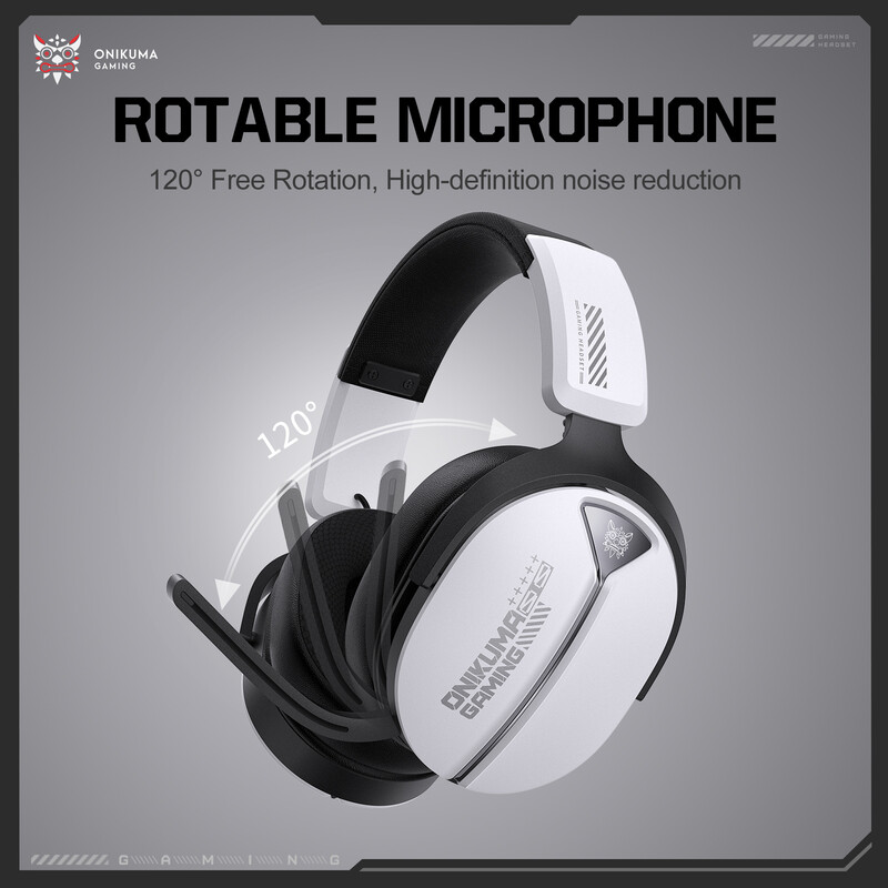 GT887-weiß Tragbare kabellose Kopfhörer mit Kopfbügel, 20Hz-20kHz Frequenzbereich, Ohrmuscheln mit unabhängigen physischen Tasten und Lautstärkeregelung über das Scrollrad.