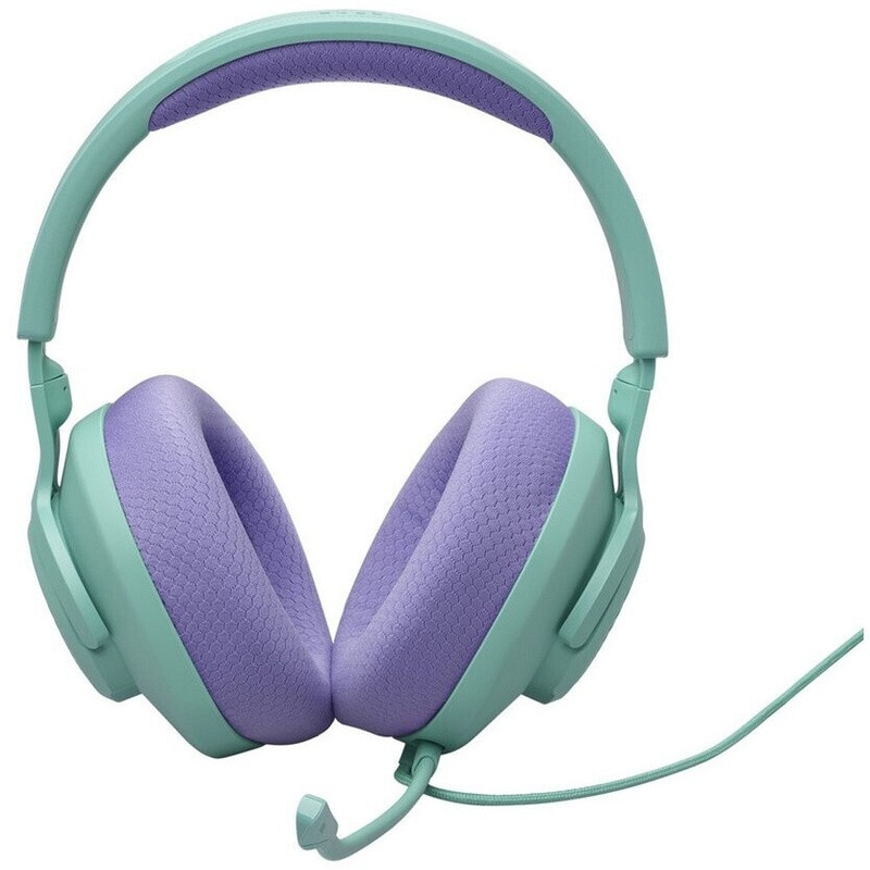 JBL Quantum 100 M2 Gaming-Headset Over-Ear für PC, kabelgebunden in Cyan mit immersivem Sound für Spiele